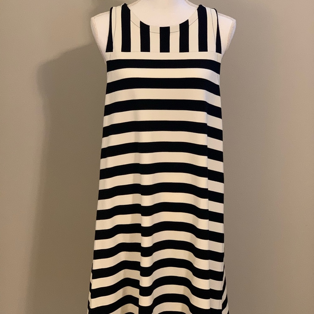 Loft Black and White Dress